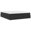 VidaXL Cadre de lit ottoman avec matelas noir 160x200 cm velours