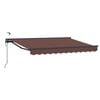 vidaXL Auvent r&eacute;tractable &eacute;lectrique Marron et anthracite 3 x 2,5 m