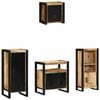 vidaXL Ensemble de mobilier de salle de bain avec tiroir 4 pcs
