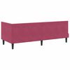 vidaXL Cadre de lit d'angle Rouge bordeaux 80 x 200 cm Velours