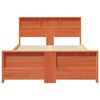 vidaXL Cadre de lit Brun cire 120 x 190 cm Bois d'ing&eacute;nierie