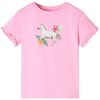 T-shirt enfants à manches courtes rose vif 116