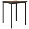vidaXL Table de salle &agrave; manger / Table de repas 60 x 60 x 75 cm M&Eacute;TAL