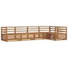vidaXL Ensemble de canap&eacute;s d'ext&eacute;rieur 5 pcs Naturel