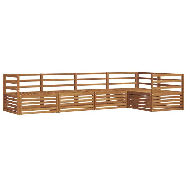 vidaXL Ensemble de canap&eacute;s d'ext&eacute;rieur 5 pcs Naturel