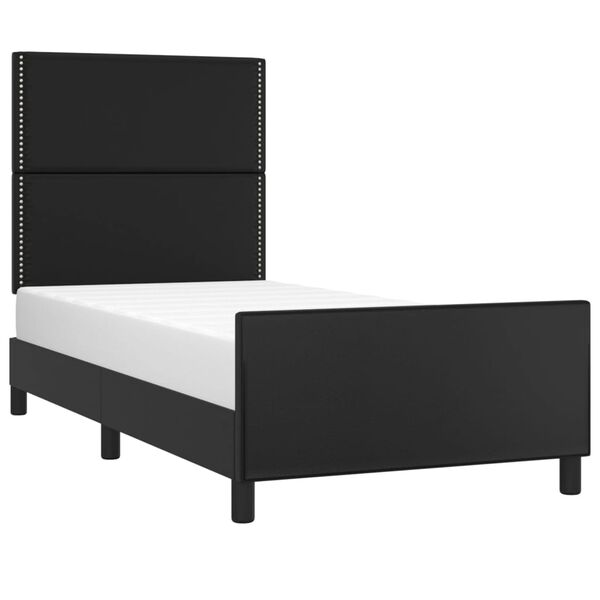 vidaXL Cadre de lit sans matelas noir 100x200 cm similicuir