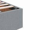 vidaXL Lit de Rangement avec matelas Gris clair 200 x 200 cm tissu