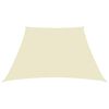 vidaXL Voile de parasol Tissu Oxford trapèze 2/4x3 m Crème
