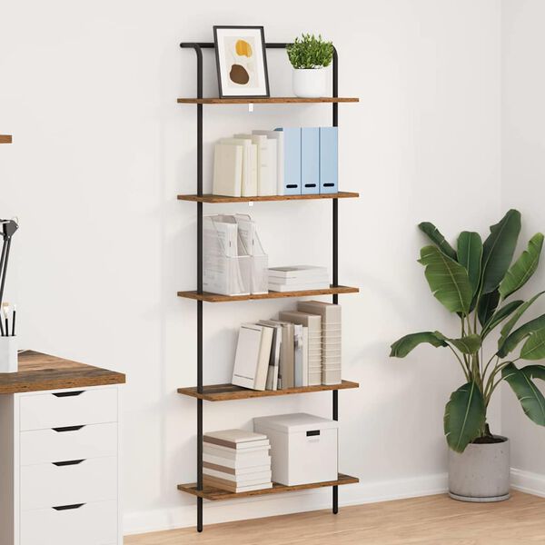 vidaXL &Eacute;tag&egrave;re Bois ancien 60 x 24 x 168 cm Bois d'ing&eacute;nierie