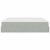 VidaXL Cadre de lit ottoman avec matelas gris clair 180x200 cm velours