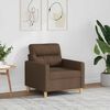 vidaXL Fauteuil Marron 60 cm Tissu