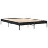 vidaXL Cadre de lit sans matelas noir 150x200 cm