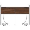 vidaXL Headboard de Rangement avec Station de Charge Ch&ecirc;ne marron