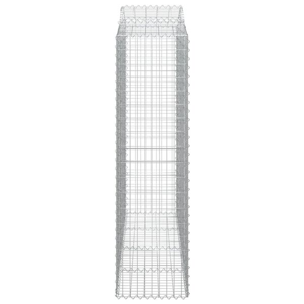 vidaXL Panier de gabions arqu&eacute; 200x50x180/200 cm Fer galvanis&eacute;