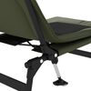 vidaXL Chaise de p&ecirc;che avec pieds &agrave; boue r&eacute;glables pliable vert