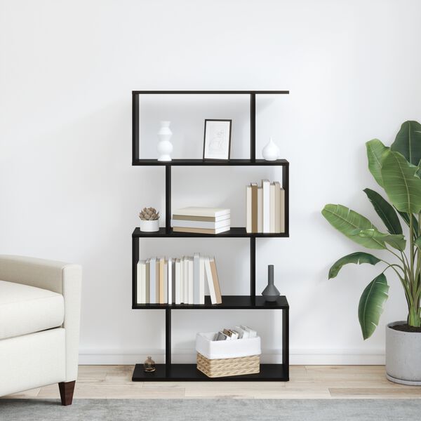 vidaXL Biblioth&egrave;que Ch&ecirc;ne noir 70 x 24 x 129 cm Bois d'ing&eacute;nierie