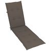 vidaXL Chaise longue d'extérieur repose-pied et coussin Acacia solide