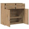 vidaXL Buffet Ch&ecirc;ne artisanal 78 x 38 x 80 cm Bois d'ing&eacute;nierie