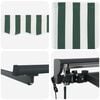 vidaXL Cadre d'auvent Vert et blanc 300 x 250 cm