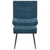 vidaXL Chaise de relaxation avec tabouret Bleu Velours