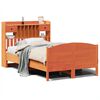 vidaXL Lit biblioth&egrave;que sans matelas cire marron 120x190cm pin massif