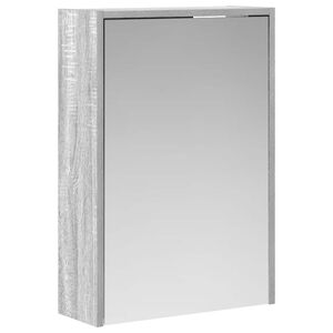 vidaXL Armoire Miroir de Salle de Bain Gris Sonoma 43 x 16 x 62.5 cm