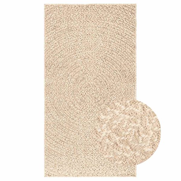 vidaXL Tapis ZIZUR beige 80x150 cm aspect de jute int&eacute;rieur ext&eacute;rieur
