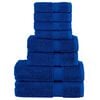 vidaXL Ensemble de serviettes de qualit&eacute; sup&eacute;rieure SOLUND 8 pcs bleu