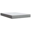 vidaXL Sommier &agrave; lattes de lit avec matelas Gris clair 140x190cm Tissu