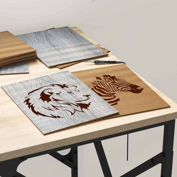 vidaXL Panneaux d&eacute;coratifs 150 pcs Gris Sonoma 15 x 21 x 0,27 cm