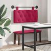 vidaXL T&ecirc;te de lit suspendue Bordeaux 100 x 55 x 7 cm Velours