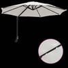 vidaXL Parasol de jardin Sable 248 x 248 x 148 cm Polyester et Acier