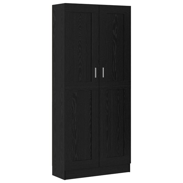 vidaXL Biblioth&egrave;que Ch&ecirc;ne noir 82,5 x 30,5 x 185 cm Bois d'ing&eacute;nierie