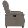 vidaXL Fauteuil inclinable Taupe Tissu