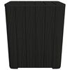 vidaXL Table de jardin avec couvercle amovible noir polypropyl&egrave;ne