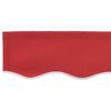 vidaXL Cordon d'auvent Rouge 580 x 20 cm Toile