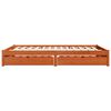 vidaXL Cadre de lit Cire marron 160 x 200 cm Bois de Pin Massif