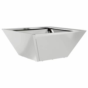 vidaXL Cache-pot de jardin Argent 35 x 35 x 15 cm Acier galvanis&eacute;