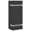 vidaXL Applique murale d'ext&eacute;rieur noir acier inoxydable