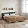 vidaXL Duvet d'hiver Taupe 220 x 260 cm Microfibre et polaire Teddy