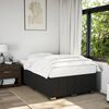 vidaXL Cadre de lit sans matelas noir 120x190 cm tissu