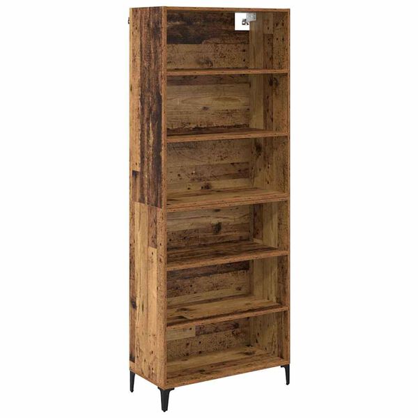 vidaXL Haut Armoire Bois Ancien 69,5 x 34 x 180 cm Bois d'ing&eacute;nierie