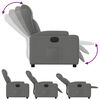 vidaXL Fauteuil inclinable électrique Gris foncé Tissu