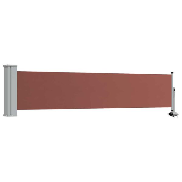 vidaXL Auvent lat&eacute;ral r&eacute;tractable de patio 60x300 cm Marron