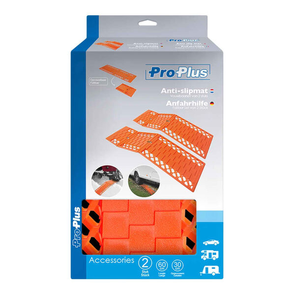 ProPlus Ensemble de 2 tapis de traction pliables 360835