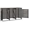 vidaXL Abri de poubelle triple 210x75x121 cm Bois de pin massif peint