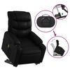 vidaXL Fauteuil inclinable de massage Noir Similicuir