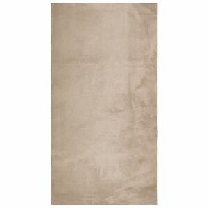 vidaXL Tapis HUARTE &agrave; poils courts doux et lavable sable 60x110 cm