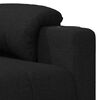 vidaXL Fauteuil Noir Tissu