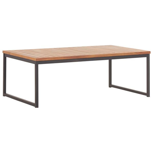 vidaXL Table basse 100x60x36 cm Bois d'acacia solide et acier